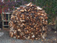 Holz hat den ersten Regenschauer berstanden