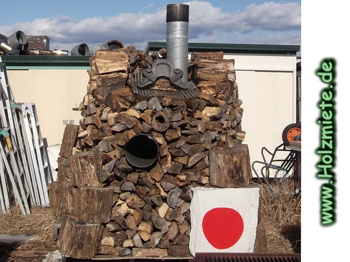 Cryptomeria japonica - japanische Zeder brennt auch in Japan