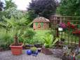 Holz Lagerplatz im Garten wird zum Blickfang